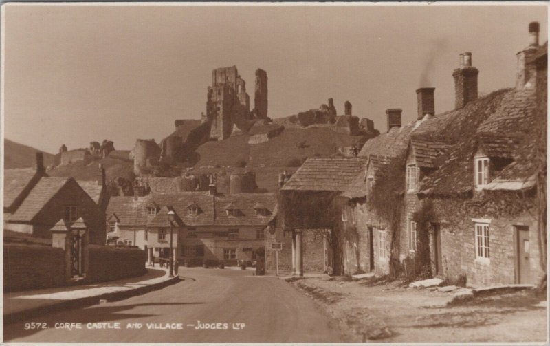 Dorset Postcard - Corfe Castle and Villages. Posted 1938 - Judges   RS39040