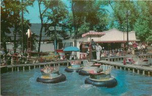 Chicago Illinois Water Bug River View Amusement Park Teich Postcard 21-6295