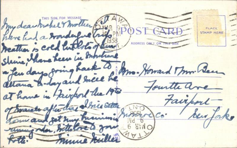 Montreal QC, Quebec, Canada - The Windsor Hotel - pm 1938 - Linen