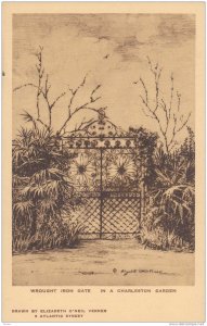 The Wrought Iron Gate, in a Charleston Garden, Charleston, South Carolina, 00...