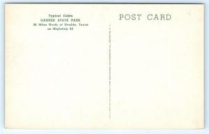 Postcard TX Uvalde Garner State Park Typical Cabin B06