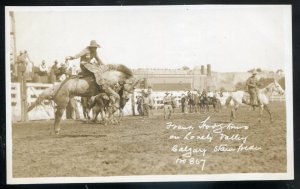 h2428 - CALGARY STAMPEDE 1940s Frank Troghino Lonely Valley Real Photo Postcard