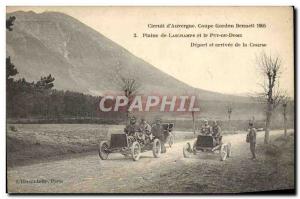 Postcard Old Automobile Gordon Bennett Cup 1905 Plain of Laschamps and the Pu...