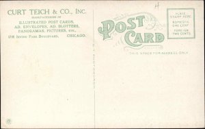 Chicago IL Largest Postcard Factory in US CURT TEICH Deltiology Postcard c1910