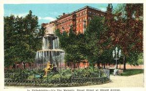 Vintage Postcard 1920's Majestic Broad Street at Girard Avenue Philadelphia PA