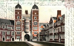 Vintage Postcard 1900's Dormitory University Of Pennsylvania Philadelphia Pa.