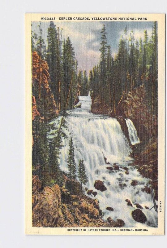 VINTAGE POSTCARD NATIONAL STATE PARK YELLOWSTONE KEPLER CASCADE #4