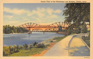 Mississippi River and Bridges Clinton, Iowa