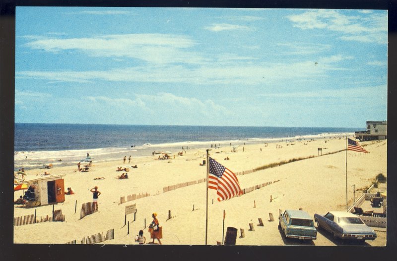 Fenwick Island, Delaware/DE Postcard, View Of Beach, Ocean & Beach Goers