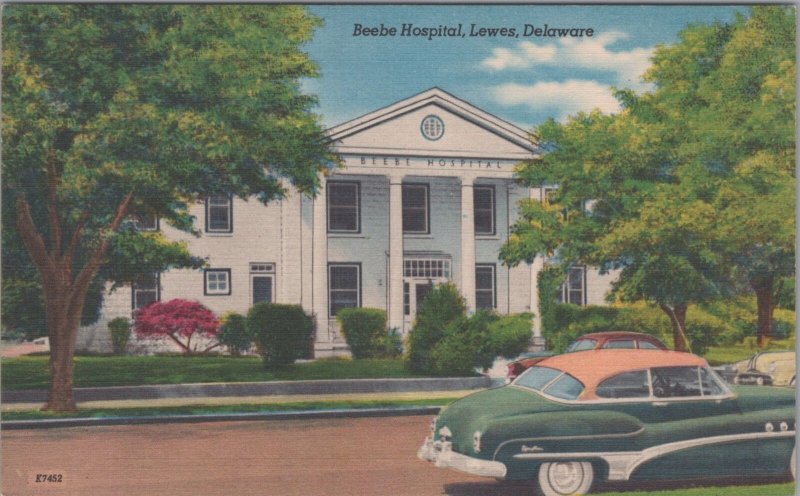 Postcard Beebe Hospital Lewes DE