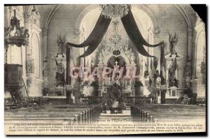 Old Postcard Mars Tower of the Interieur & # 39Eglise Commemorative