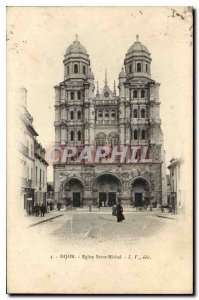 Old Postcard Dijon Eglise Saint Michel