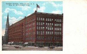 Vintage Postcard 1920's Yates Hotel Wm D. Hortsmann Prop Syracuse New York NY