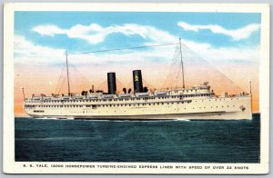 Vtg S.S Yale Express Liner Passenger Ship Los Angeles Steamship Company Postcard