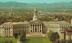 USA City and County Building Denver Colorado Vintage Postcard 07.72 