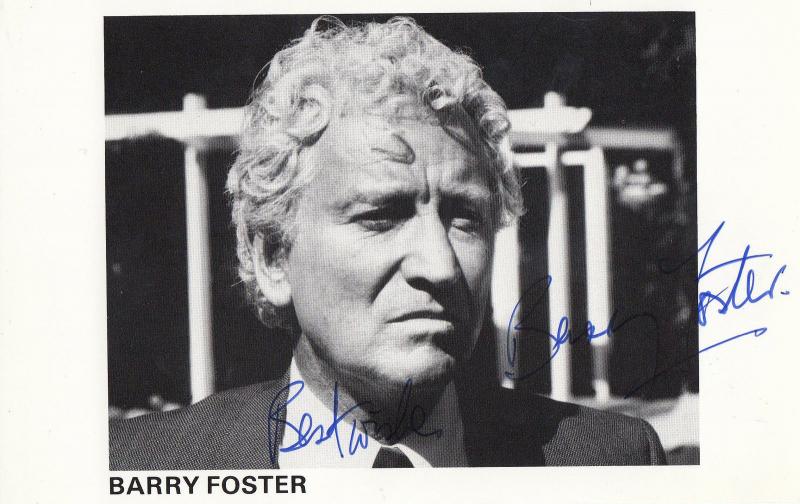 Barry Foster Van Der Valk Frenzy Film Undedicated Mint Genuine Hand Signed Photo