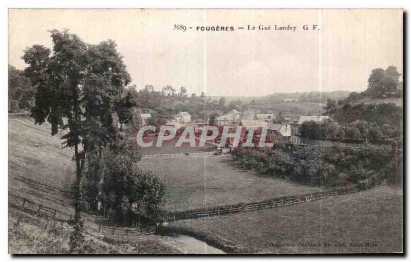 Old Postcard Fougeres Le Gue Landry