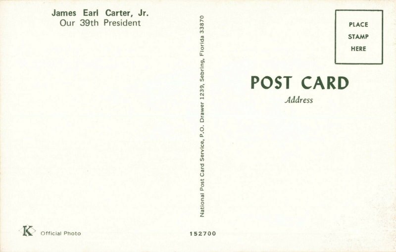 Postcard President Carter