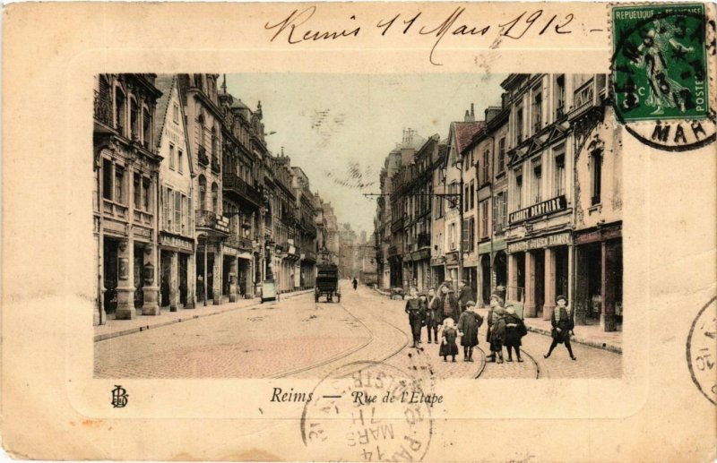 CPA REIMS-Rue de l'Etape (346950)