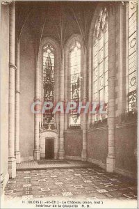 Old Postcard Blois ch�teau inside the chapel