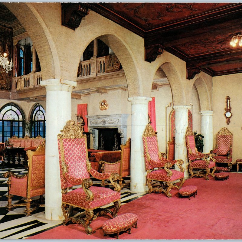 c1950s Sarasota, FL John Ringling Circus House Interior Entrance Oversized PC 3S