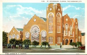 Florida St Petersburg First Avenue Methodist Episcopal Church Curteich