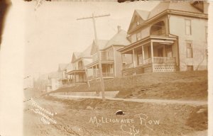 G90/ Bowerston Ohio RPPC Postcard Millionaires Row Homes