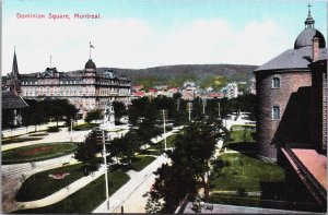 Canada Dominion Square Montreal Vintage Postcard C093