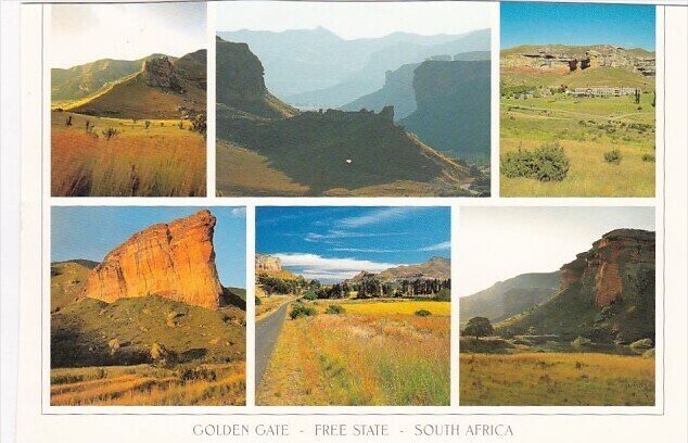 South Africa Golden Gate Sandstone Formations Multi View