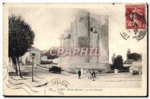 Old Postcard Niort Le Donjon