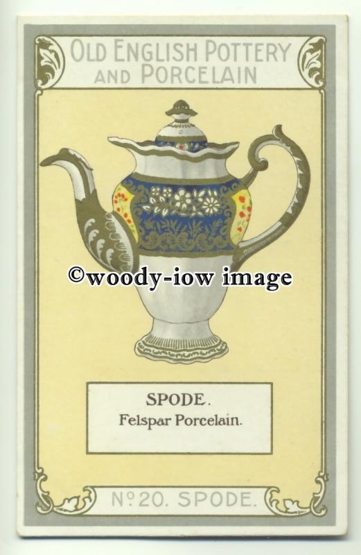 su2024 - Old English Pottery & Porcelain - Spode - postcard Chairman Cigs