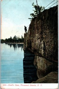 Devil's Oven Thousand Islands New York Undivided Back Postcard 1907