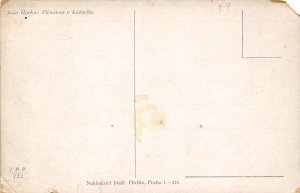 Man in Winter Costume Native Costume Postcard