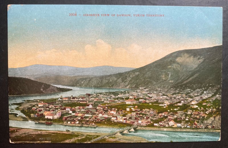 Mint Alaska USA Color Picture Postcard Birdseye View Of Dawson Yukon Territory 