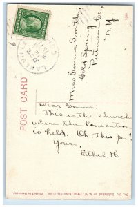 1911 Methodist Church and Parsonage Lakeville Connecticut CT Postcard 