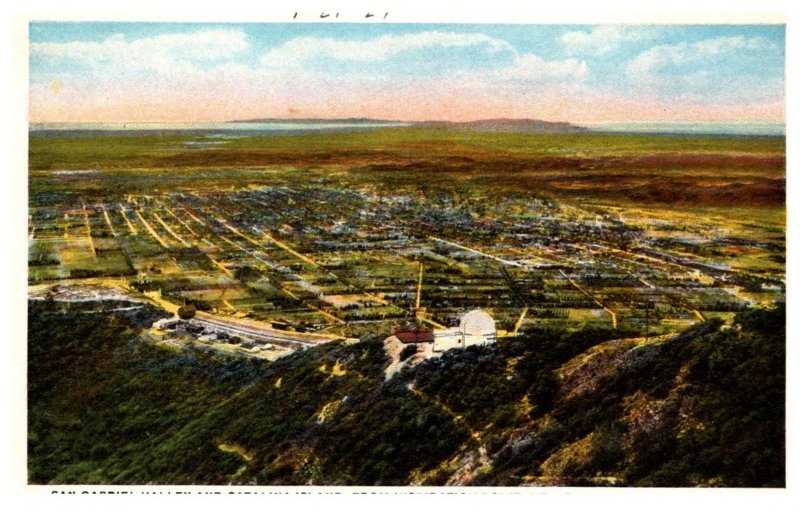 California SanGabriel , Aerial View from Inspiration Point , Mt.Lowe