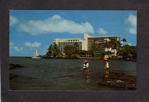 HI Naniloa Surf Hotel Hilo Bay Hawaii Postcard