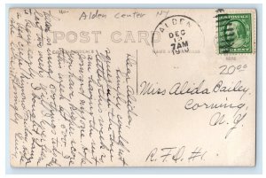 1910 Mill Dam Alden Center Alden New York NY RPPC Photo Posted Antique Postcard