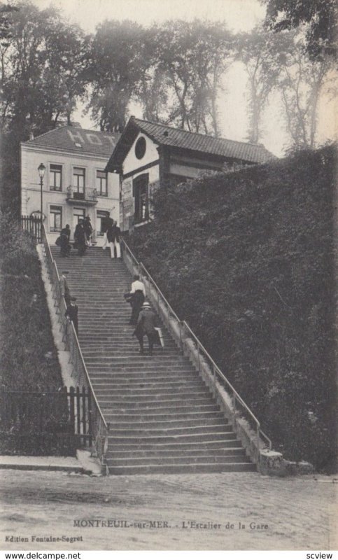 MONTREUIL,France,1900-1910s, L'Escalier de la Gare