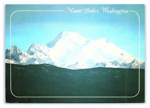 Mount Baker Washington Postcard Continental View Card