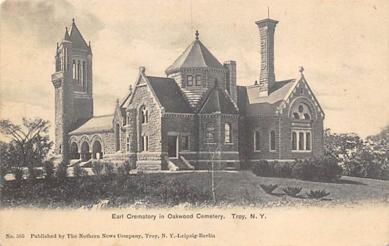 Earl Crematory in Oakwood Cemetery Troy, NY USA Funeral Home Unused 