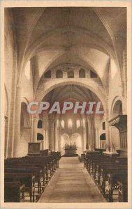 Old Postcard Morienval (Oise) Interior of the Church History Monument tenth e...