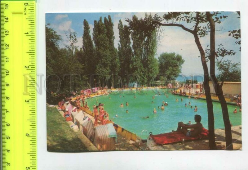 475302 Bulgaria resort Druzhba mineral pool Old postcard