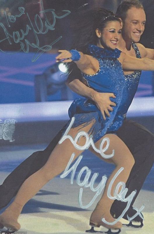 Hayley Tamaddon Emmerdale Dancing On Ice Double Hand Signed Photo