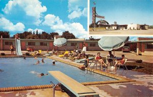 SANDS MOTOR LODGE Joplin, MO Pool Roadside Route 66 1966 Gallup Vintage Postcard
