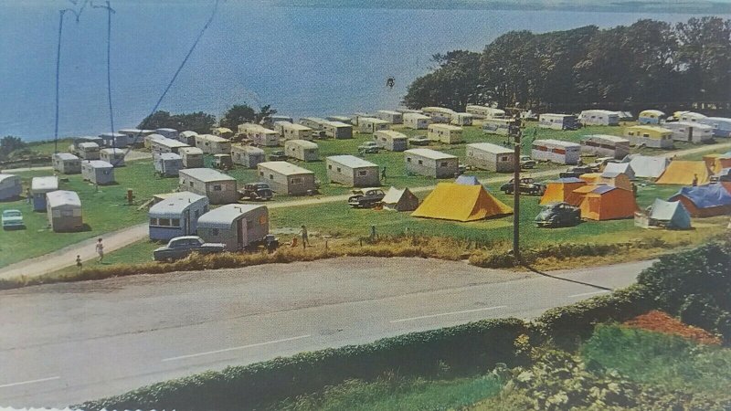 Vintage Postcard Auchenlarie Holiday Farm Caravan & Camp Site Gatehouse of Fleet