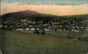 Barton Vermont Bird's Eye View c1910 Vintage Postcard
