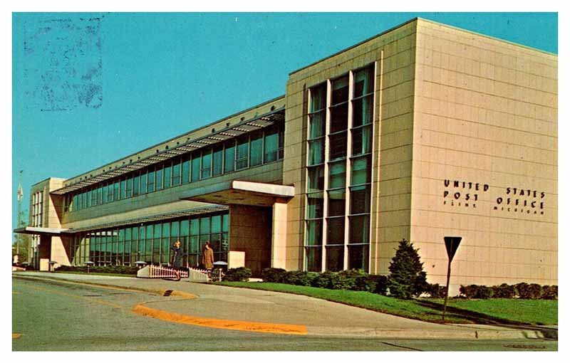 Postcard BUILDING SCENE Flint Michigan MI AS5740