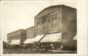 Lamont IA Iowa Shops Pharmacy Grocery c1908 Real Photo Vintage Postcard