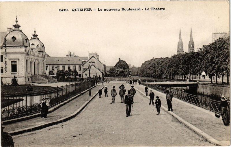 CPA QUIMPER - Le nouveau Boulevard - Le Théatre (206643)